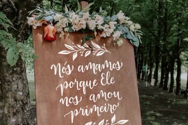 Quadro com frase - 40x60cm