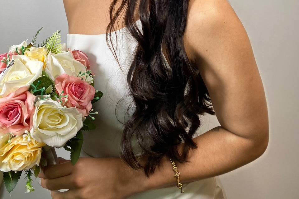 Penteado noiva / lateral