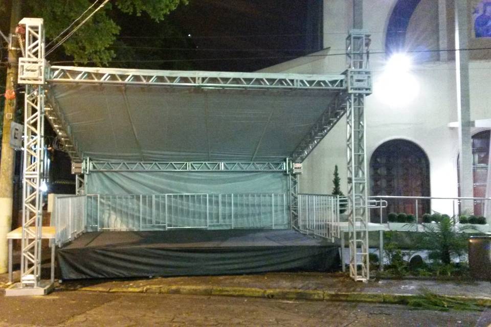 Palco em Box truss