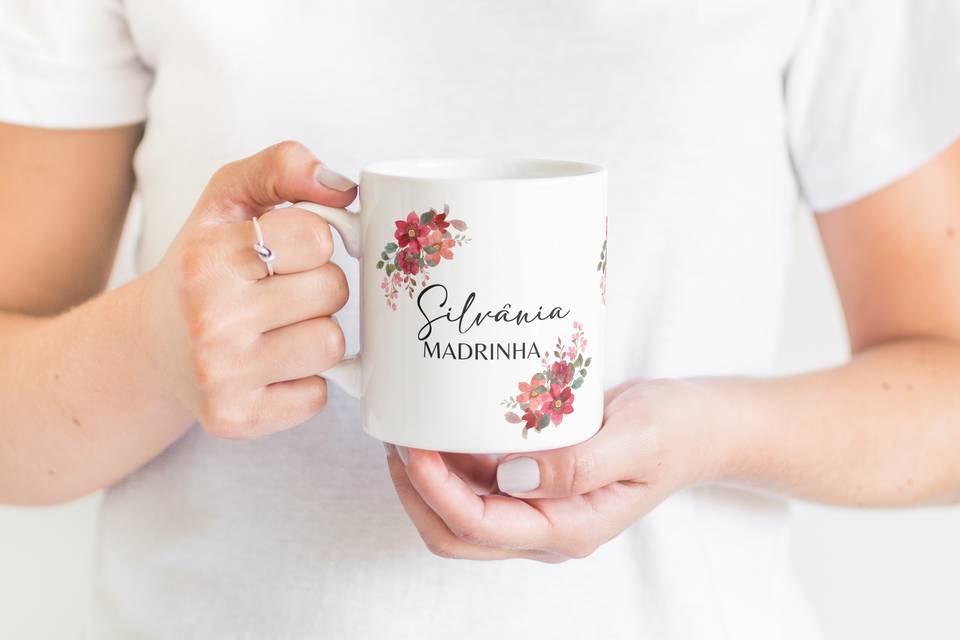 Caneca madrinha de casamento