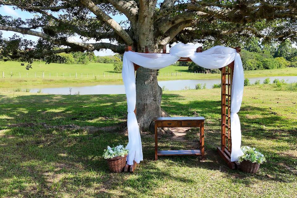 Altar preparado para celebrar