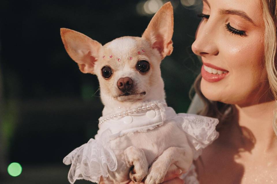 Zoe com sua Mãe.