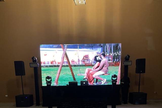 Pista + painel de Led 4x2