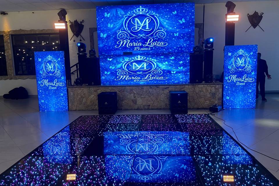 Painel de Led filetado + Front