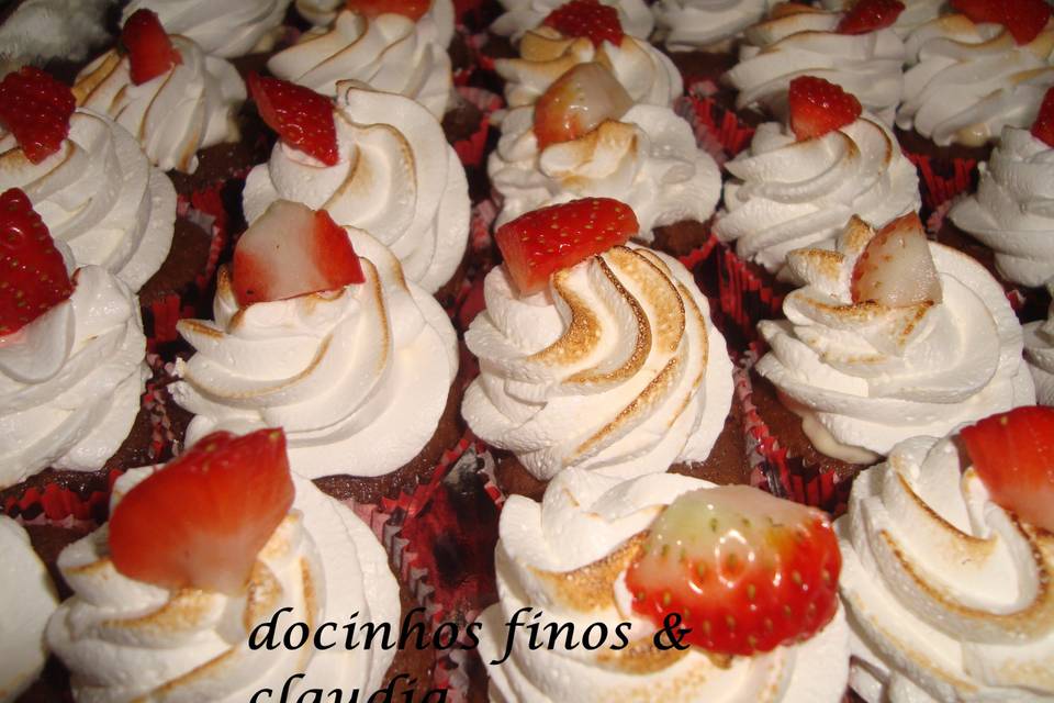 Cupcakes de morangos