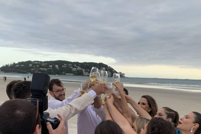 Brinde na praia