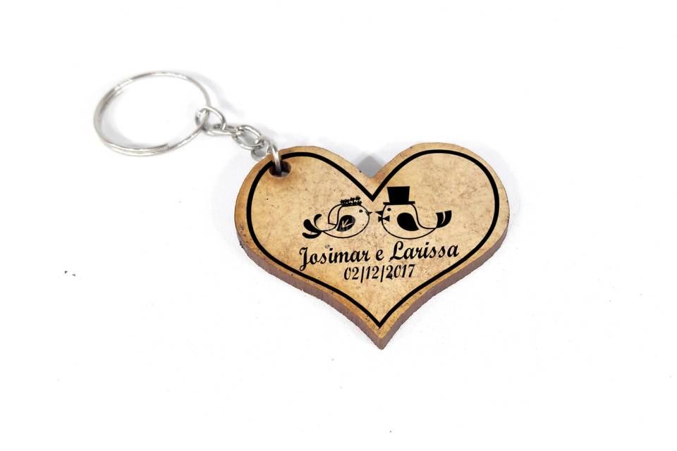 Chaveiro personalizado em MDF