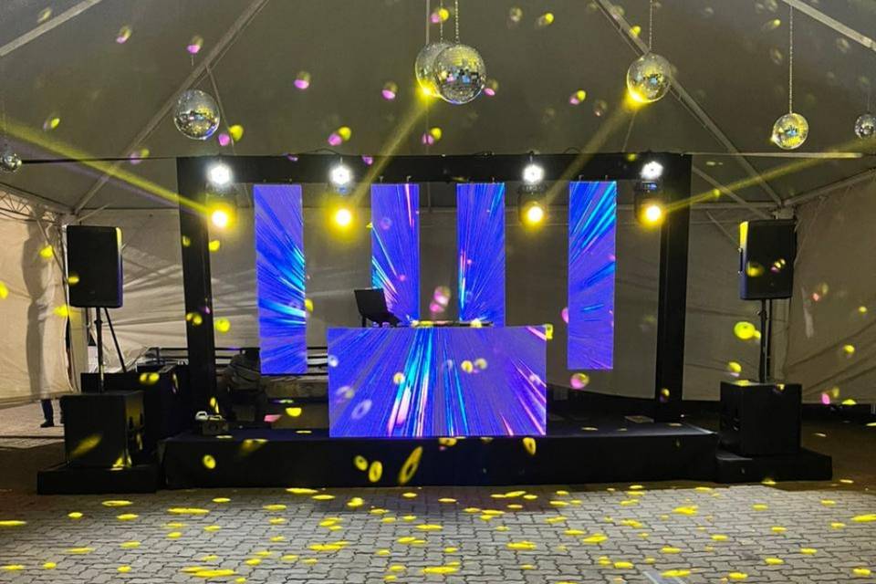 Sonorização/ Painel de led