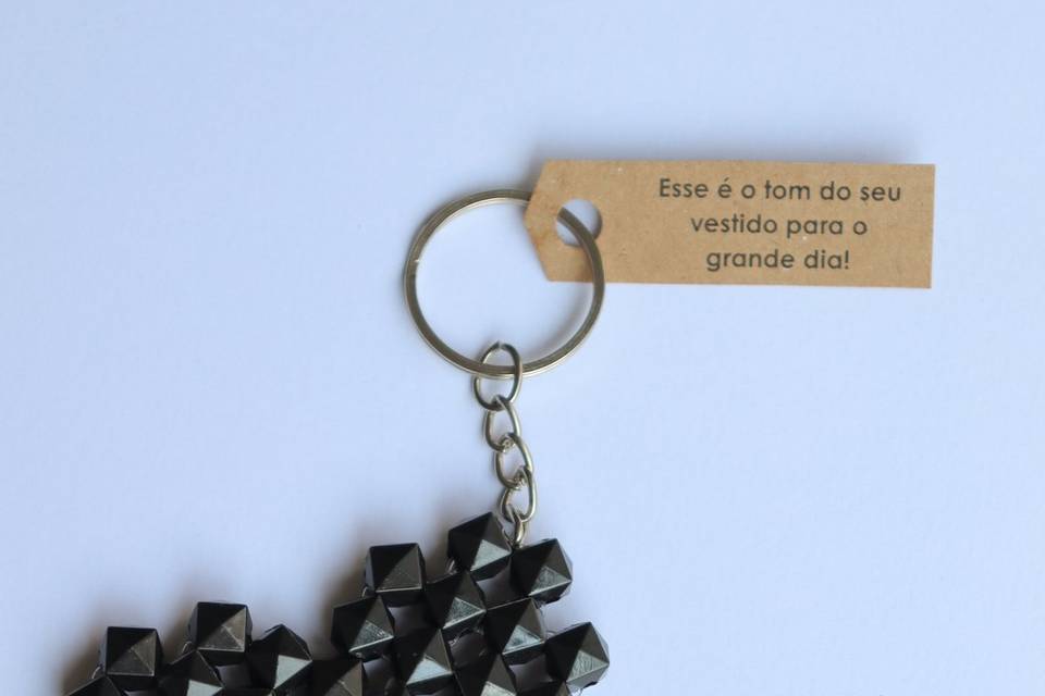 Chaveiro cor vestido madrinhas
