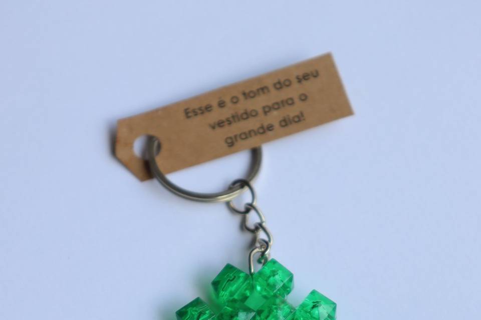 Chaveiro cor vestido madrinhas