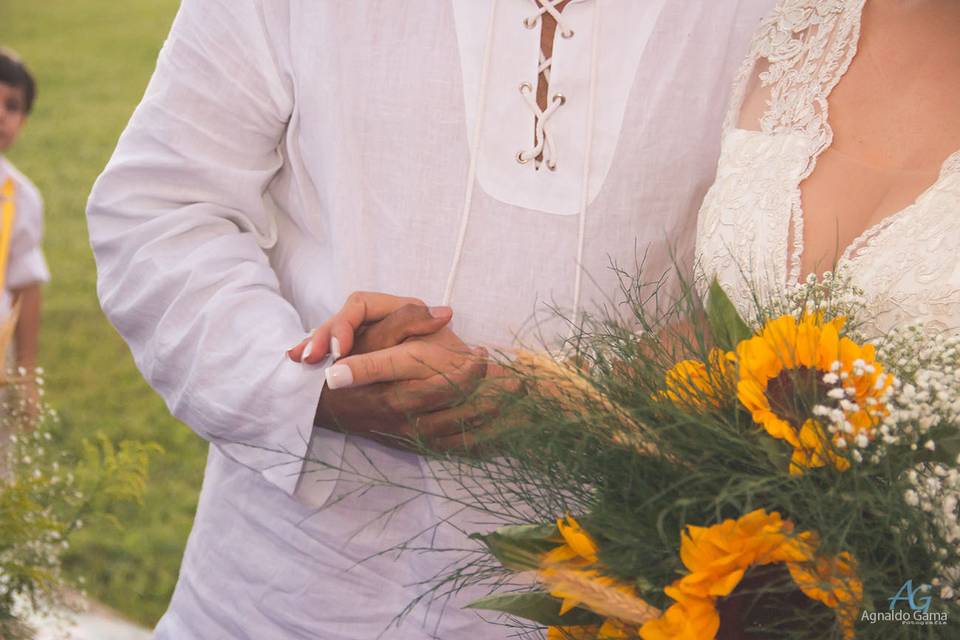 Bouquet para casamento no camp