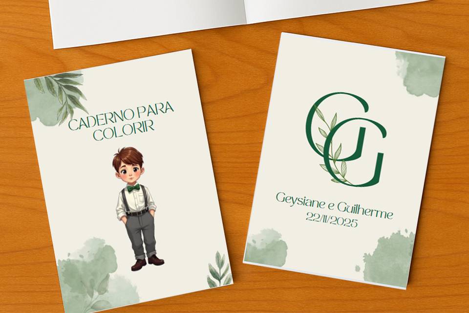 Caderno para colorir