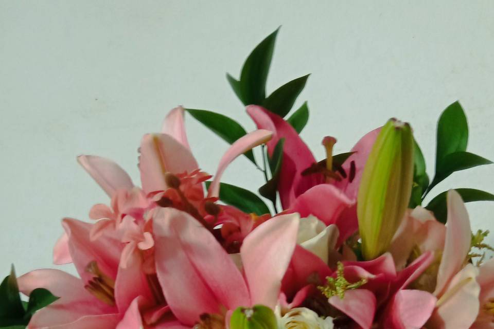 Buquê Rosa e Lirio