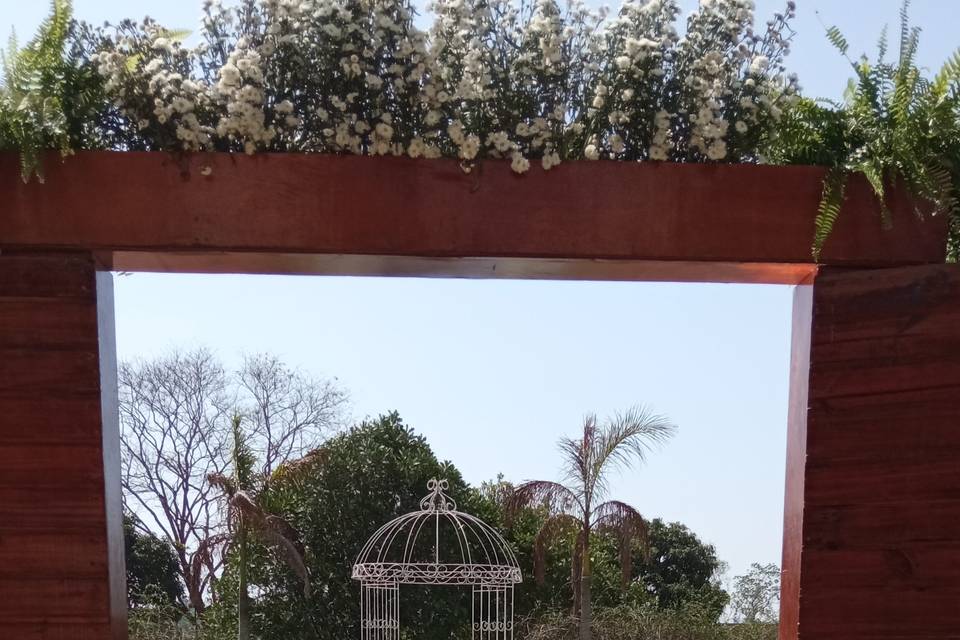 Cerimonia com tapete de espelh