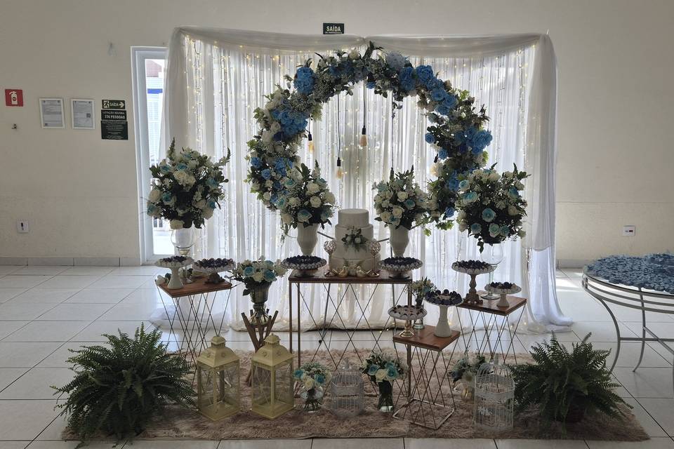 Mesa Teia dourada