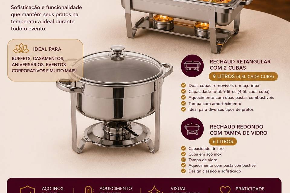 Locação itens variados
