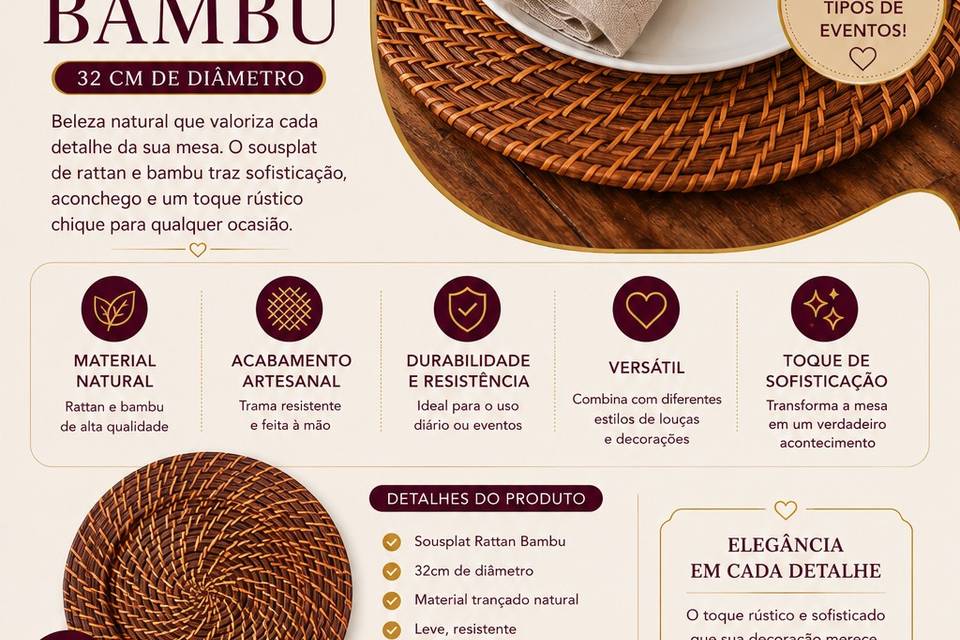 Locação itens variados