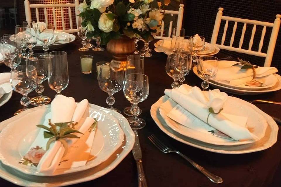 Mesa decorada