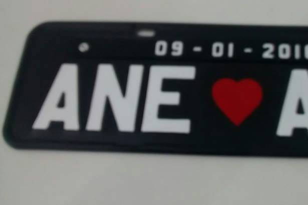 Placa para carro
