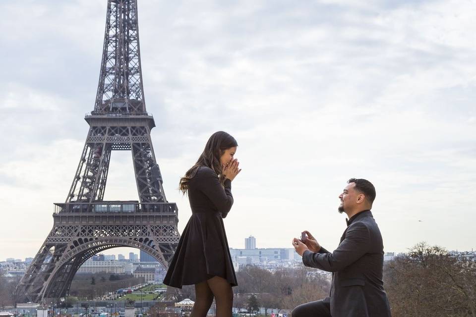 Pedido de Casamento em Paris