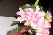 Bouquet com lírios e rosas