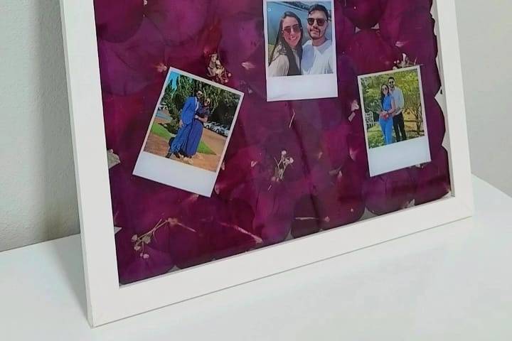Quadro Resinado com flores