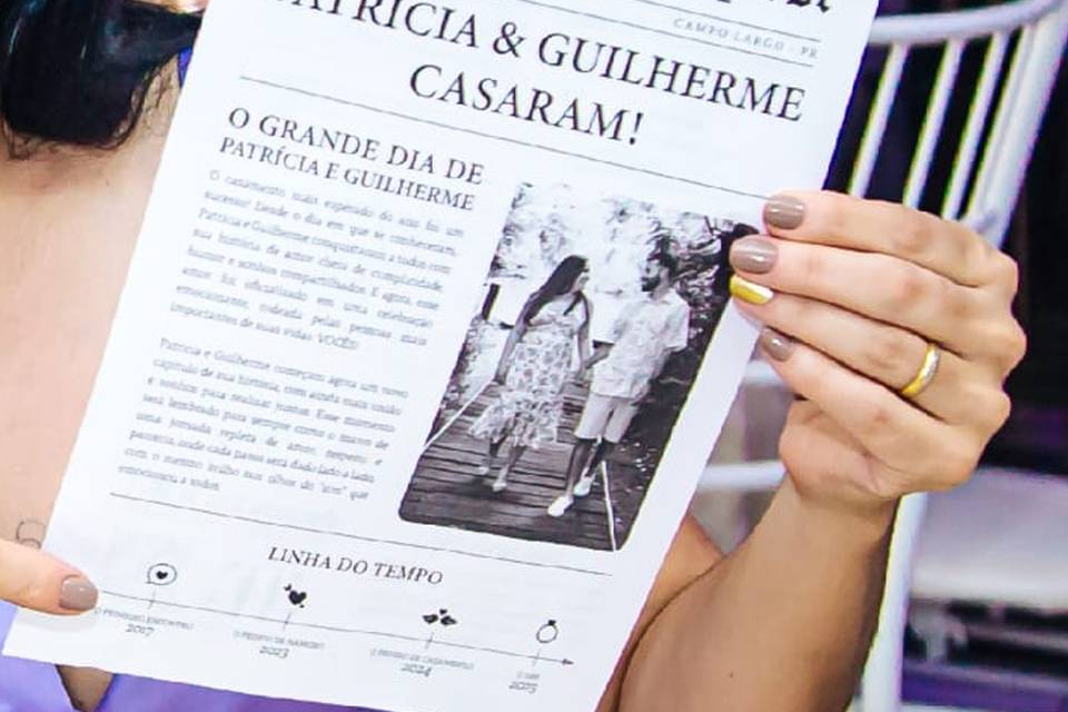 Jornal para Casamento