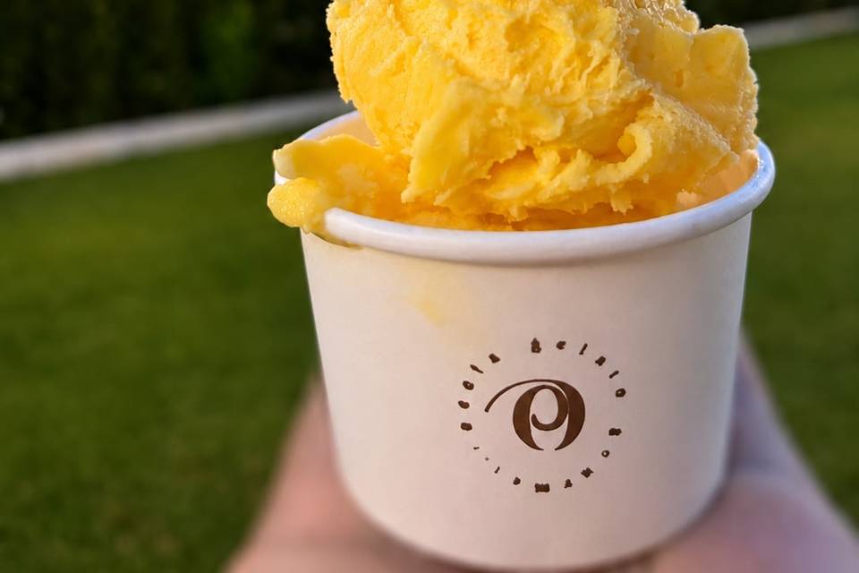 Gelato com Brownie