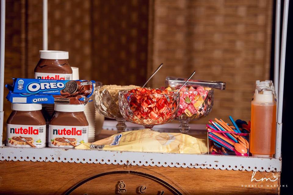 Alguns de nossas toppings e ad