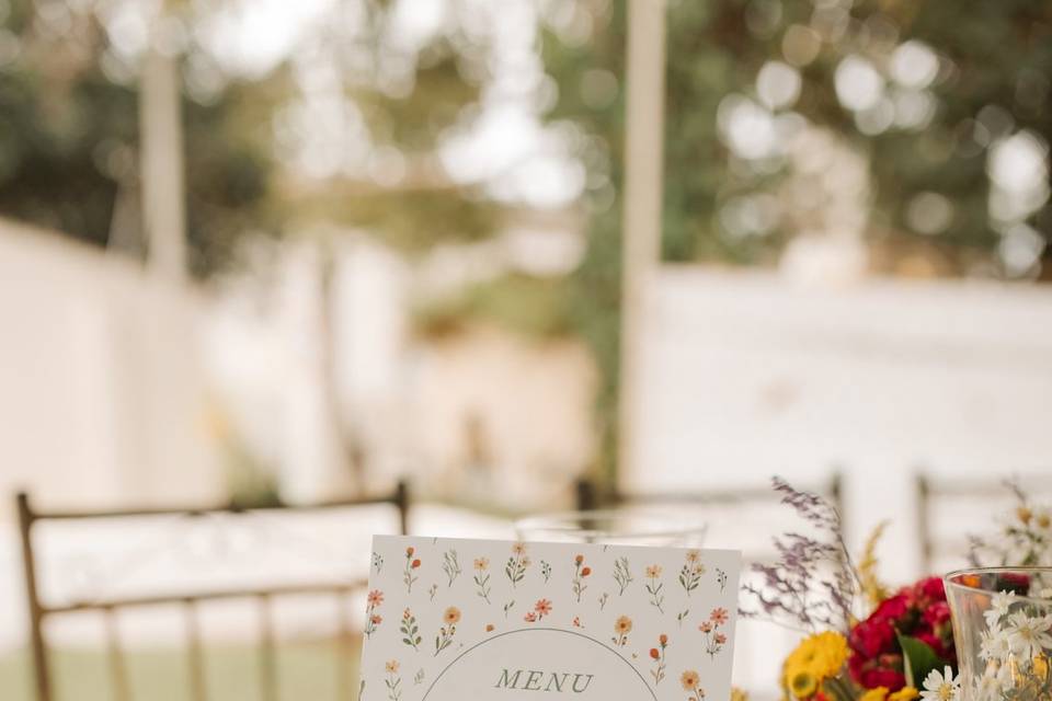 Menu de mesa