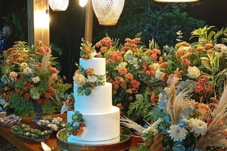 Mesa bolo casamento