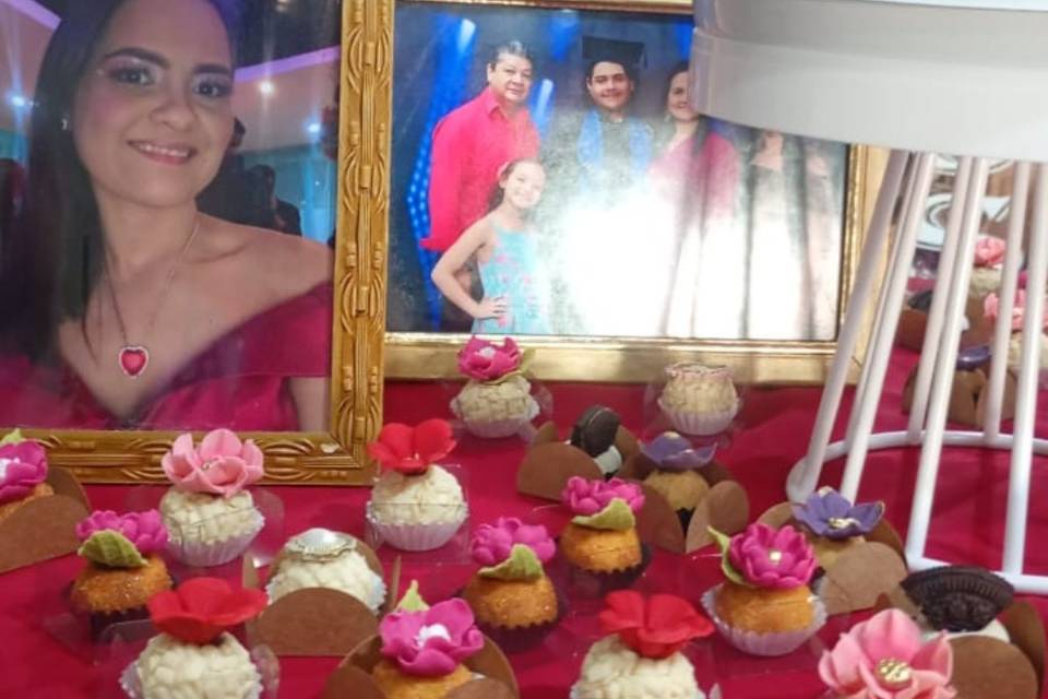 Brigadeiros florais