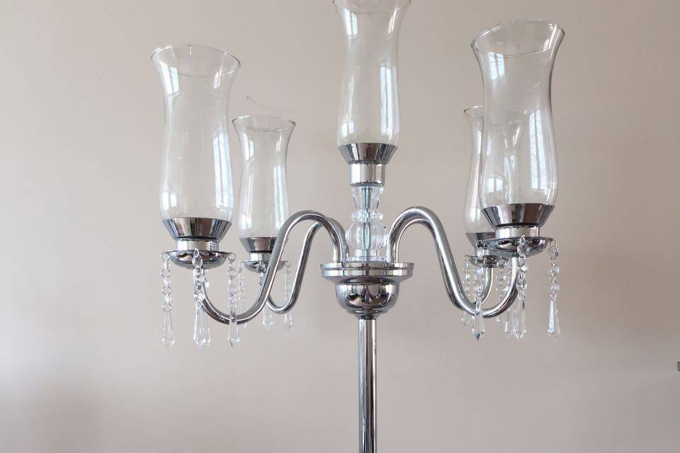 Candelabro cromado