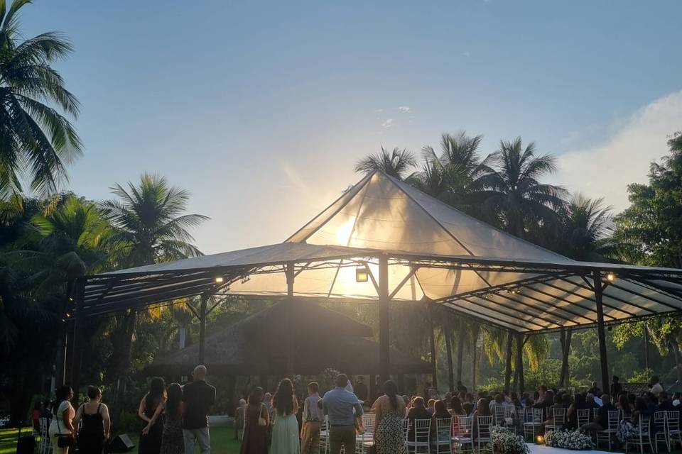 Celebração ar livre