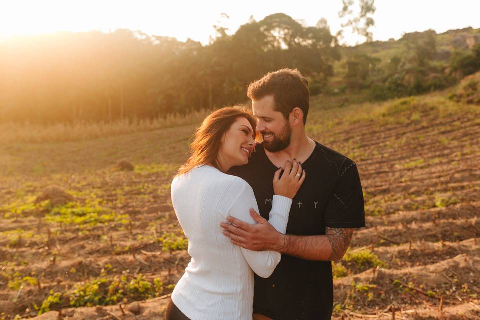 Ensaio de casal no por do sol