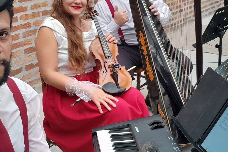 Violino, piano e Harpa!
