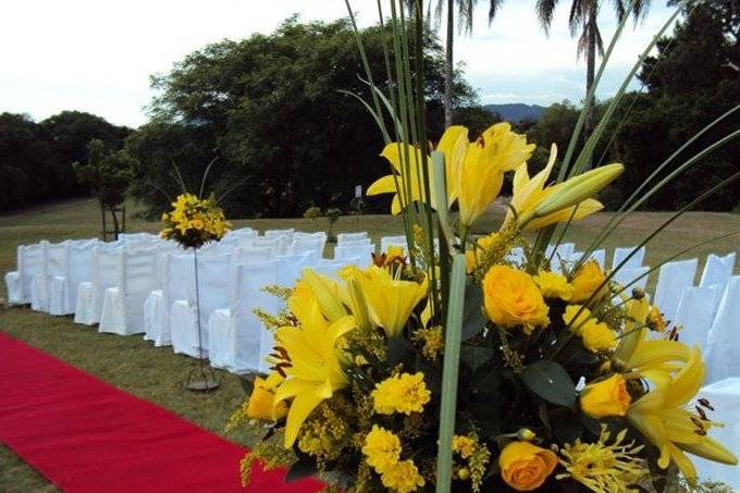 Decoração com flores