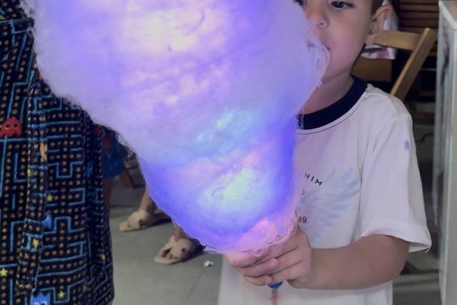 Algodão doce com LED