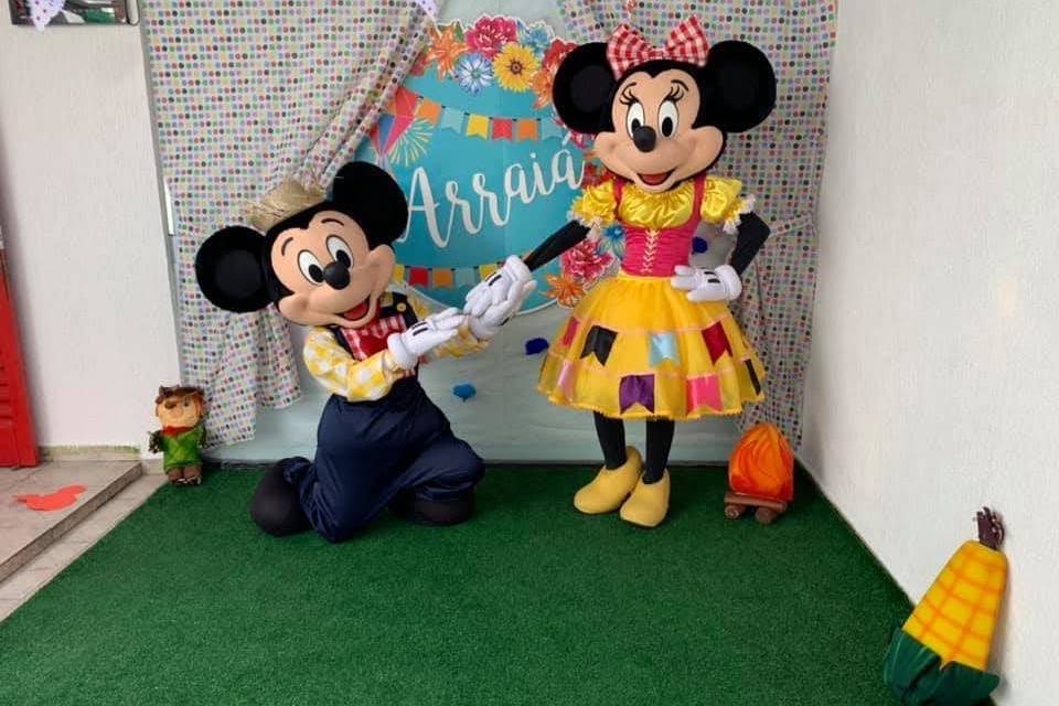 Mickey e minnie arraia