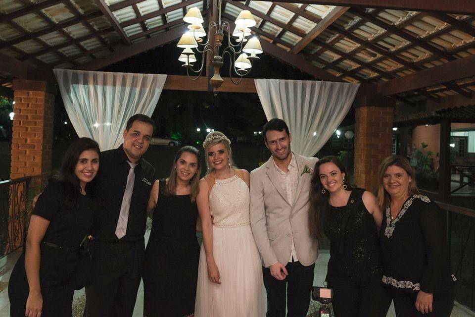 Equipe reunida! Casamento