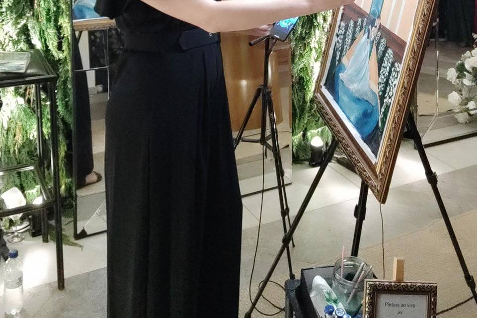 Pintura na recepção