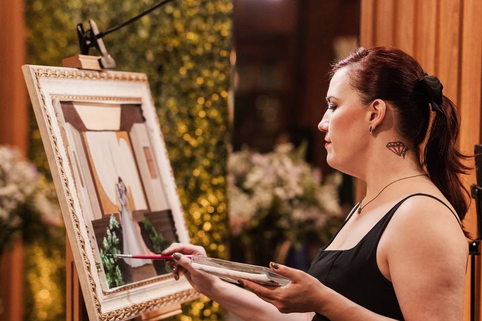 Pintura na festa