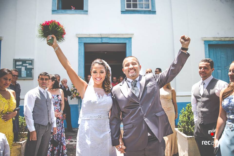 Casamento a luz do dia.