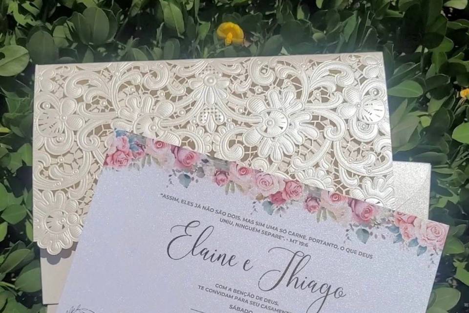 Convite em Papel Perolado