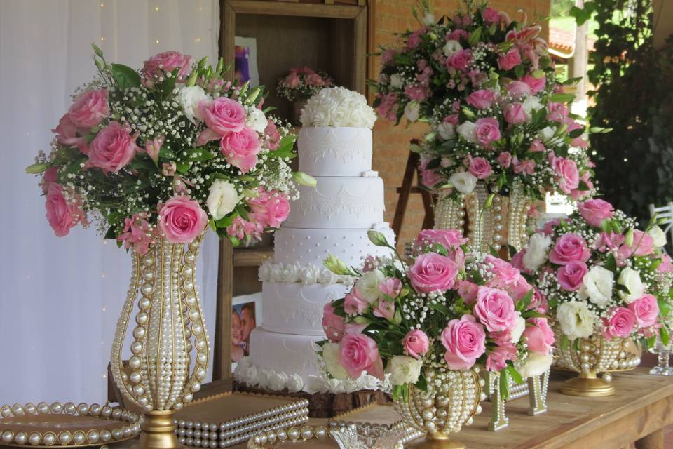 Mesa do bolo (casamento)