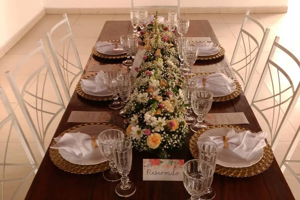 Mesa de convidados casamento