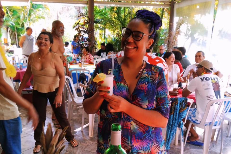 Bar florido com ledz