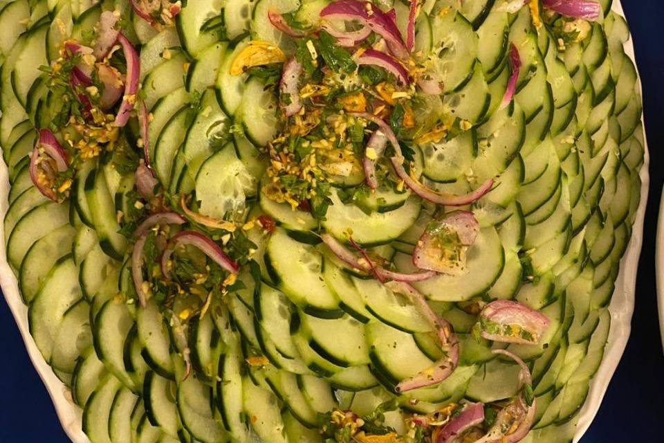 Salada de Pepino no molho