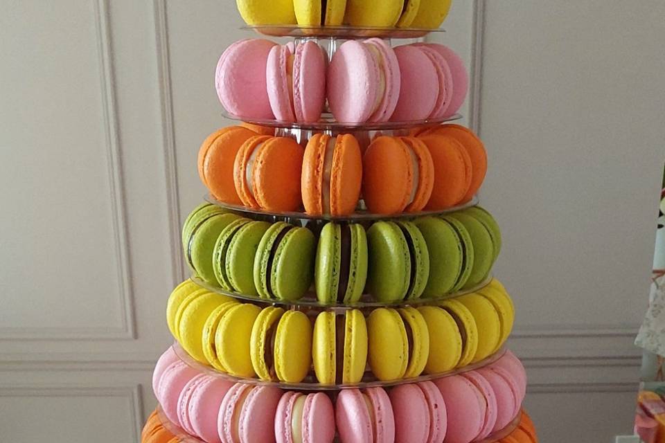 Uma linda torre de Macarons