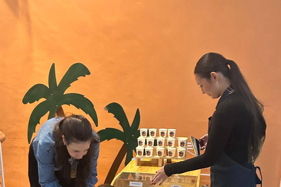 Atendimento no evento